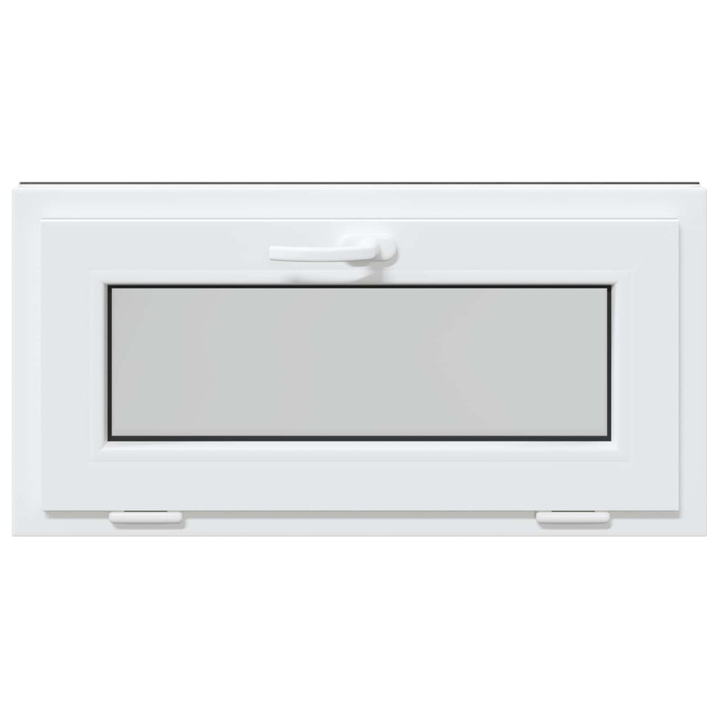 Kelderraam RISOR 80 x 40 cm PVC en glas Antracietkleurig is nu te koop bij PeponiXL, paradijselijk wonen!