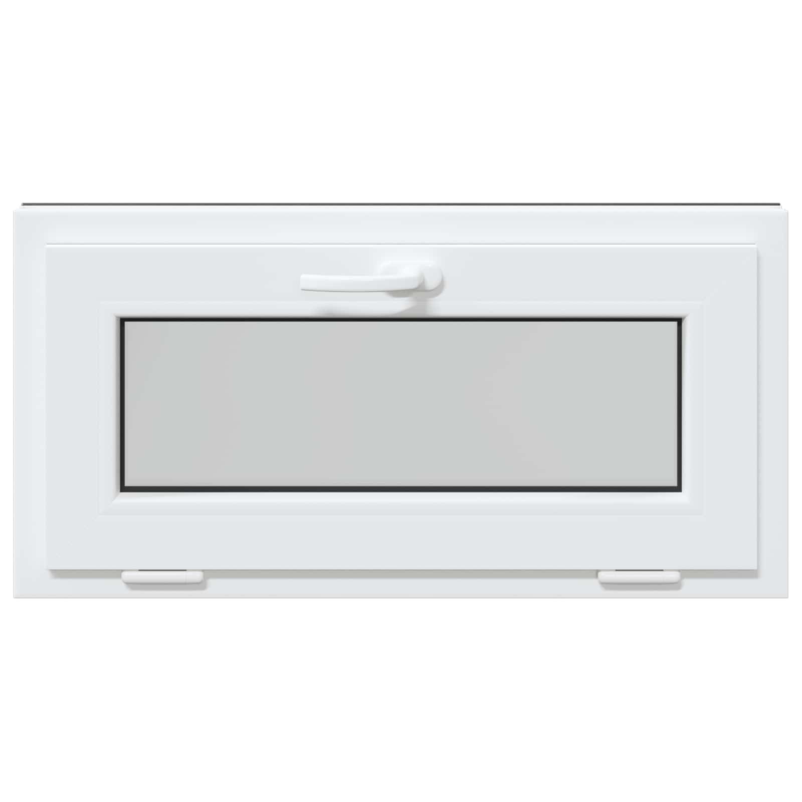 Kelderraam RISOR 80 x 40 cm PVC en glas Antracietkleurig is nu te koop bij PeponiXL, paradijselijk wonen!