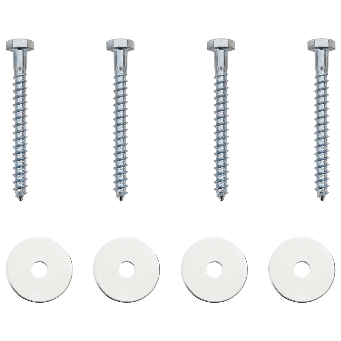 Aardeankers 4 pcs Zilverkleurig Ø10 x 30 cm is nu te koop bij PeponiXL, paradijselijk wonen!