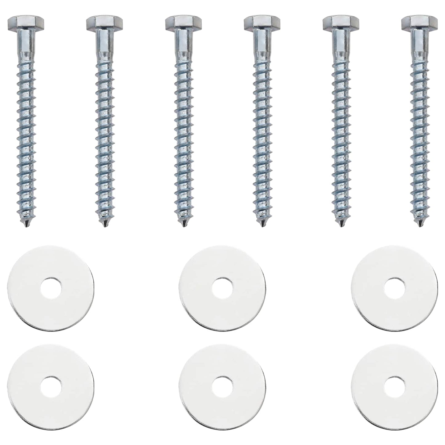 Aardeankers 6 pcs Zilverkleurig Ø10 x 40 cm is nu te koop bij PeponiXL, paradijselijk wonen!