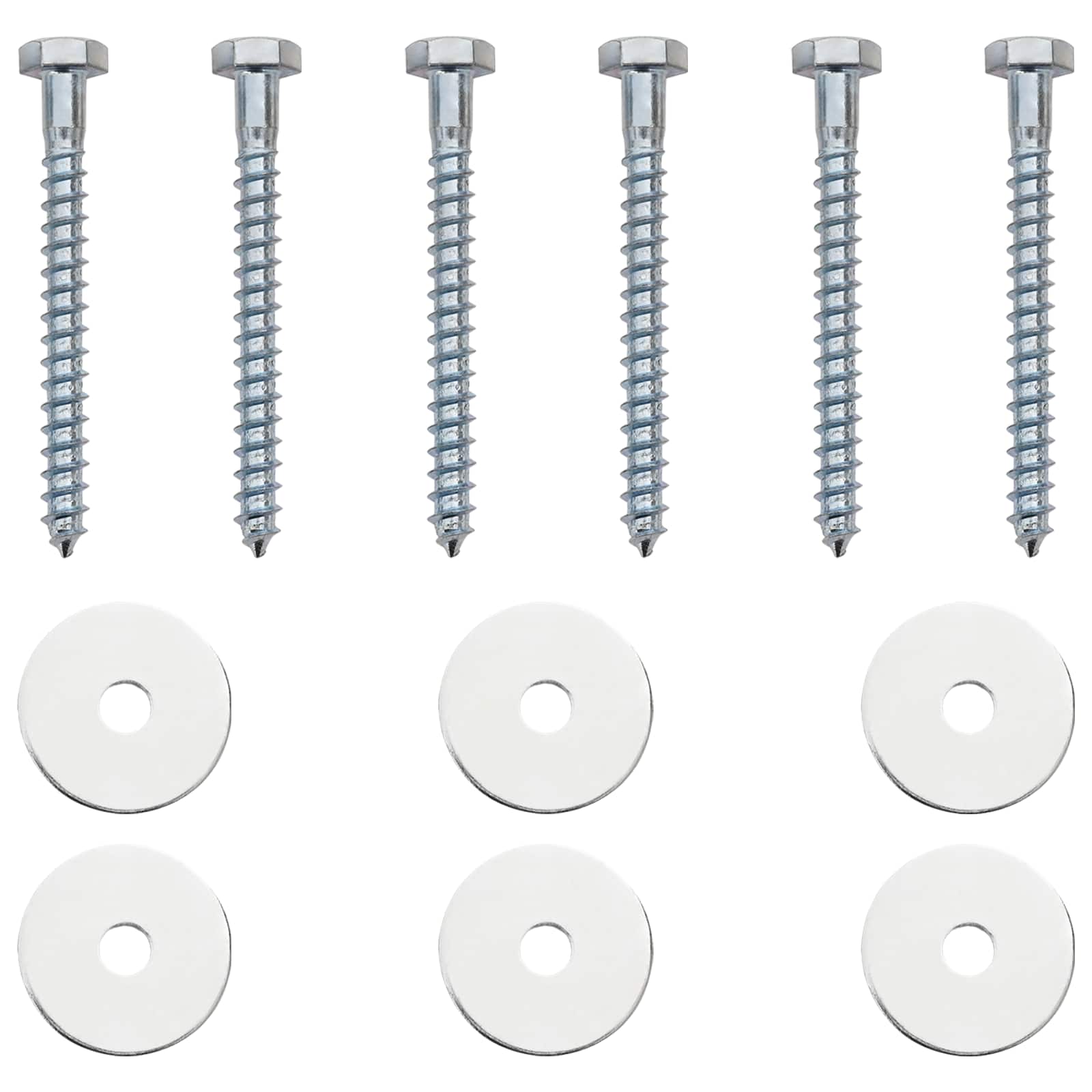 Aardeankers 6 pcs Zilverkleurig Ø10 x 40 cm is nu te koop bij PeponiXL, paradijselijk wonen!