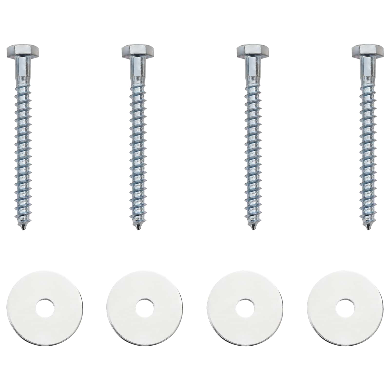 Aardeankers 4 pcs Zilverkleurig Ø10 x 50 cm is nu te koop bij PeponiXL, paradijselijk wonen!