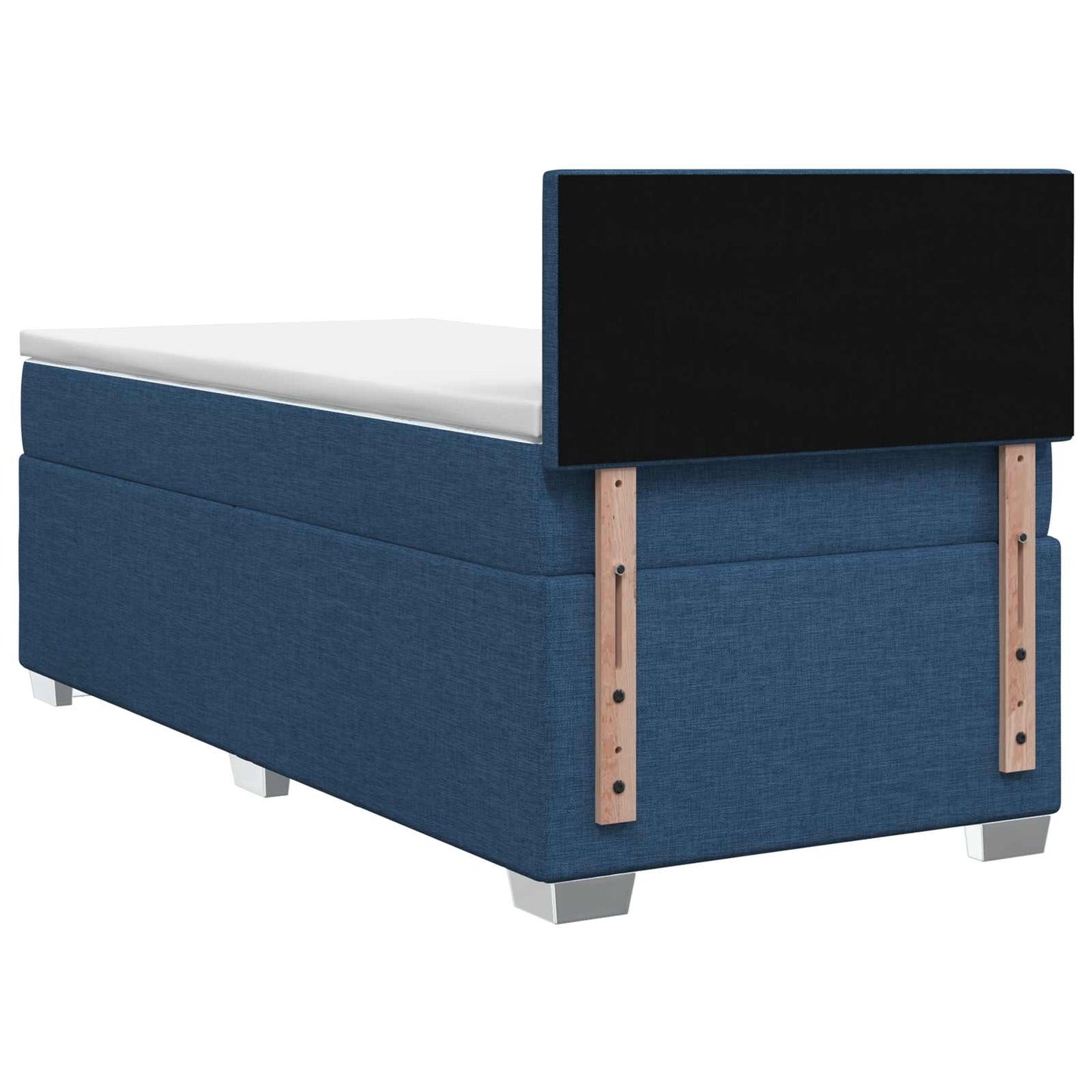 Boxspringbed met matras met hoofdeinde Blauw 90 x 190 cm Stof