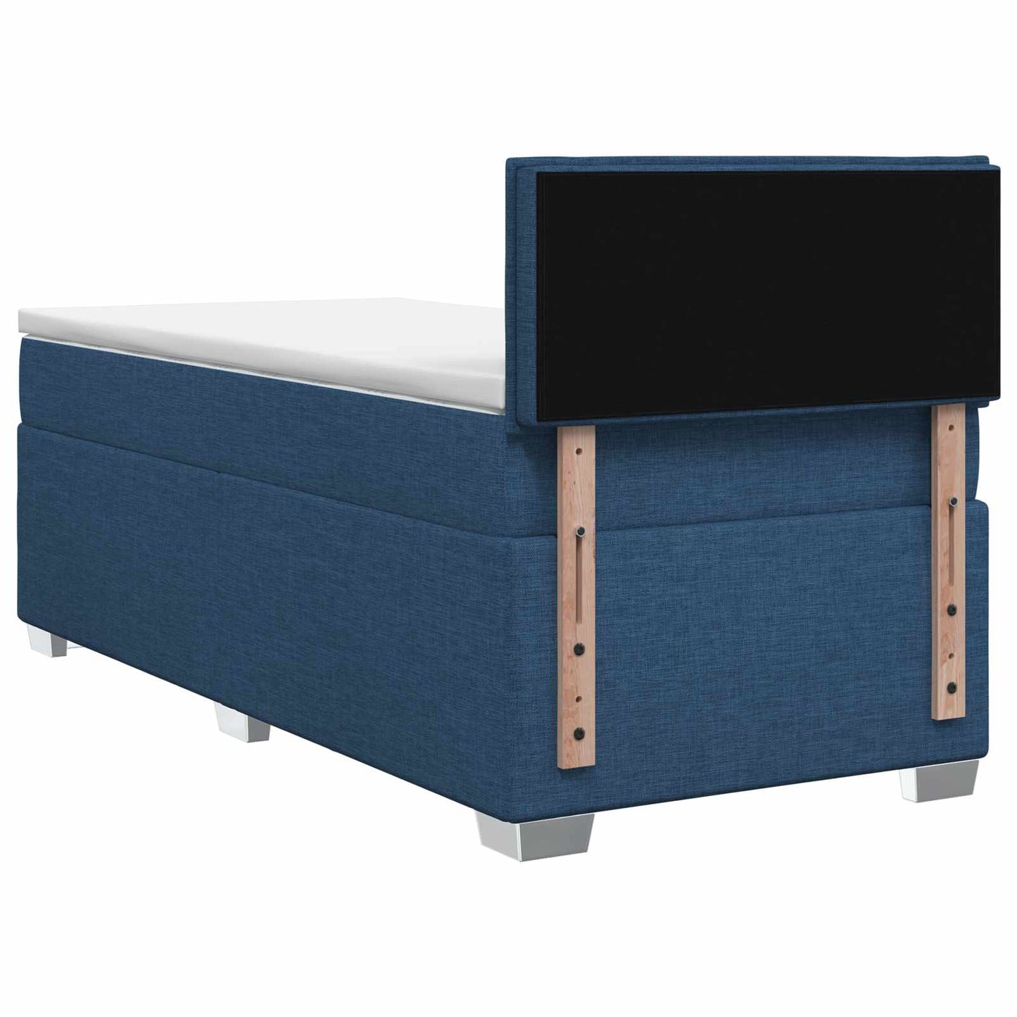 Boxspringbed met matras met hoofdeinde Blauw 90 x 190 cm Stof