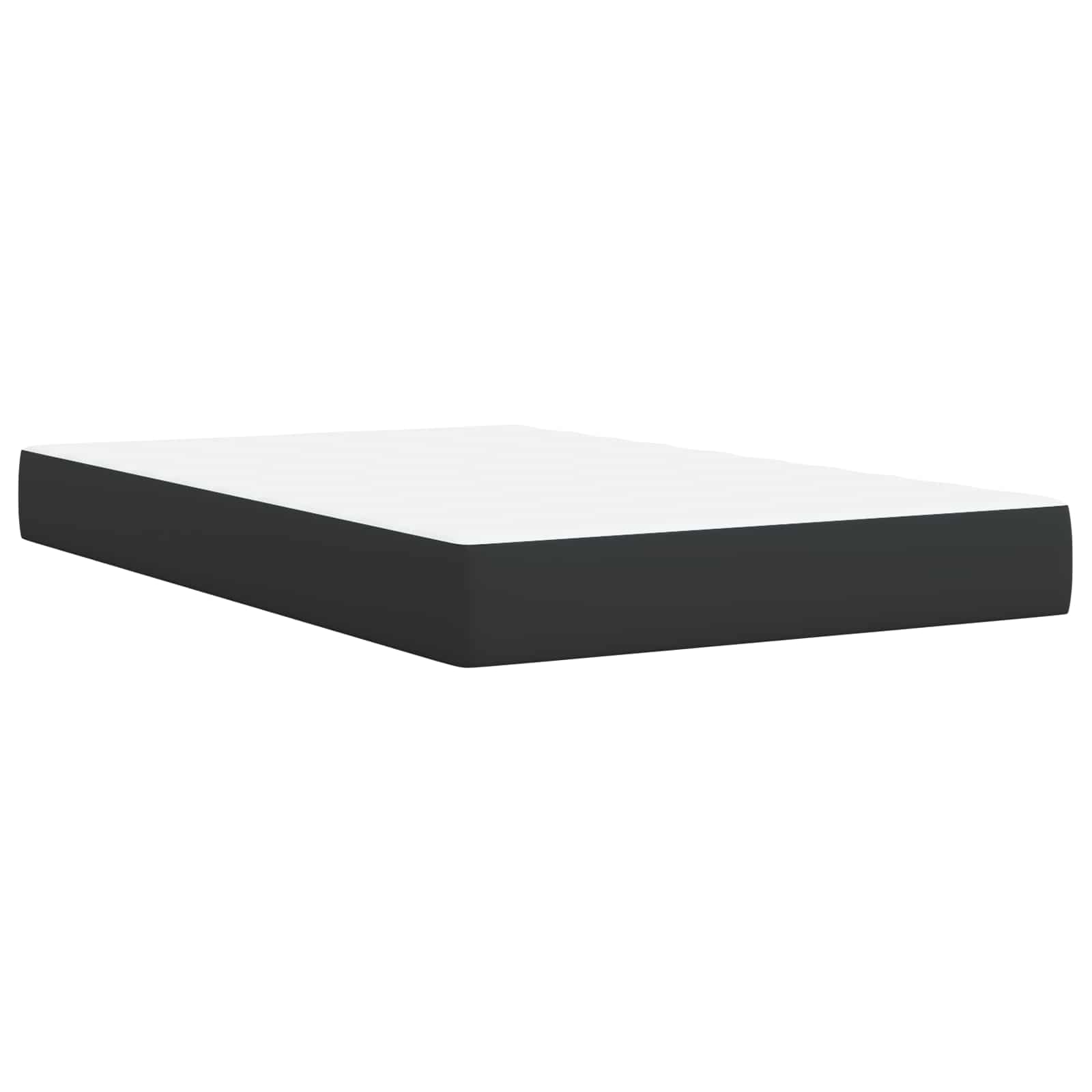Boxspringbed met matras met hoofdeinde Zwart 120 x 190 cm Stof is nu te koop bij PeponiXL, paradijselijk wonen!