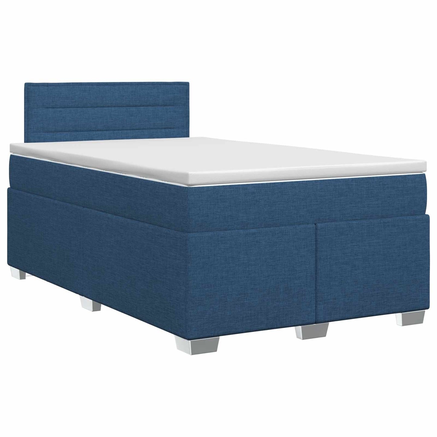 Boxspringbed met matras met hoofdeinde Blauw 120 x 190 cm Stof