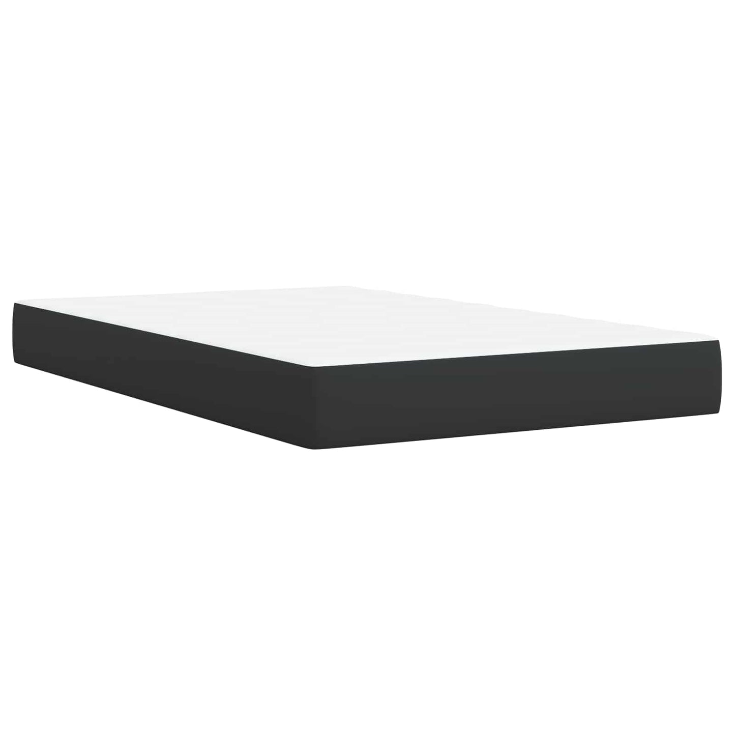 Boxspringbed met matras met hoofdeinde Zwart 120 x 190 cm Stof