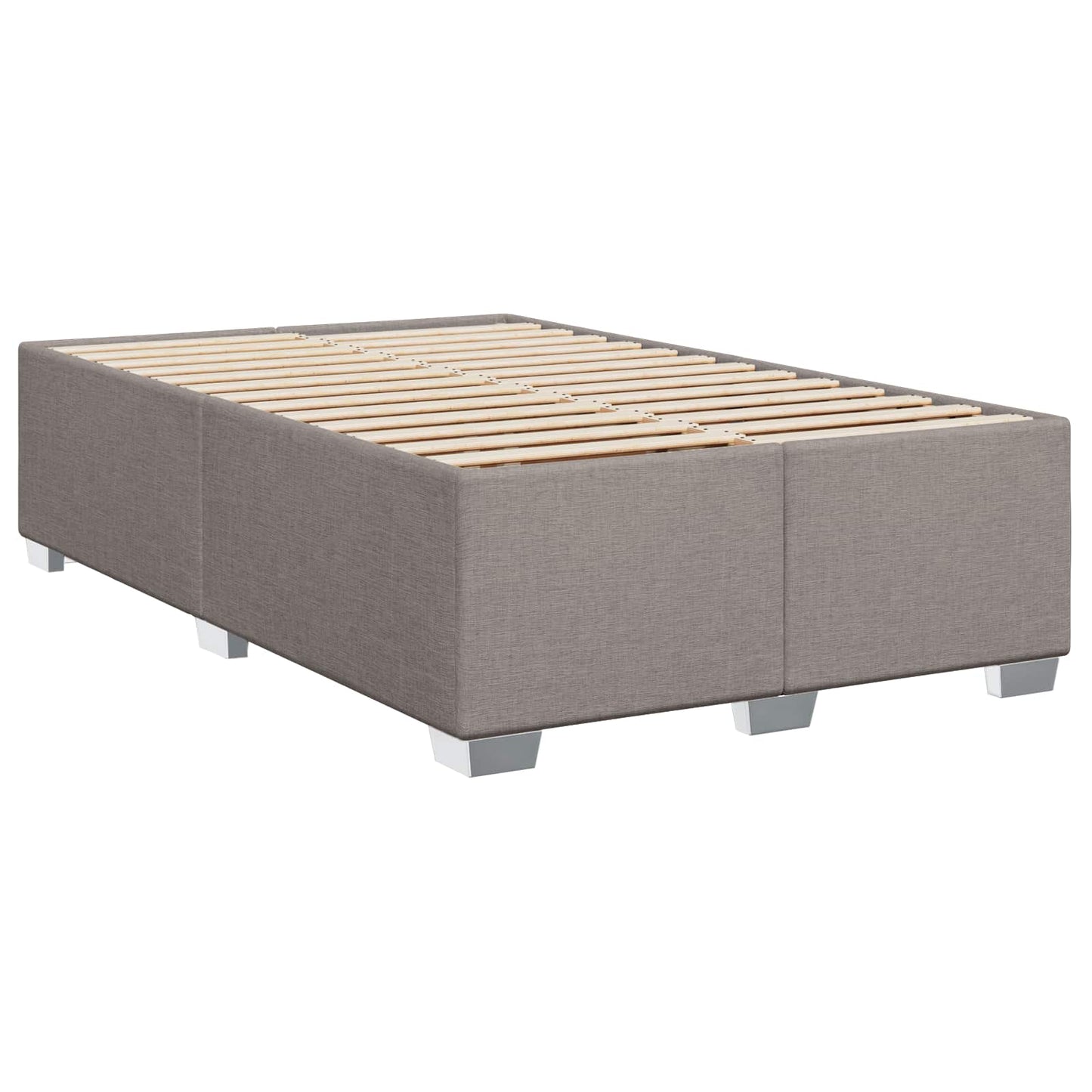 Boxspringbed met matras met hoofdeinde Taupe 120 x 190 cm Stof