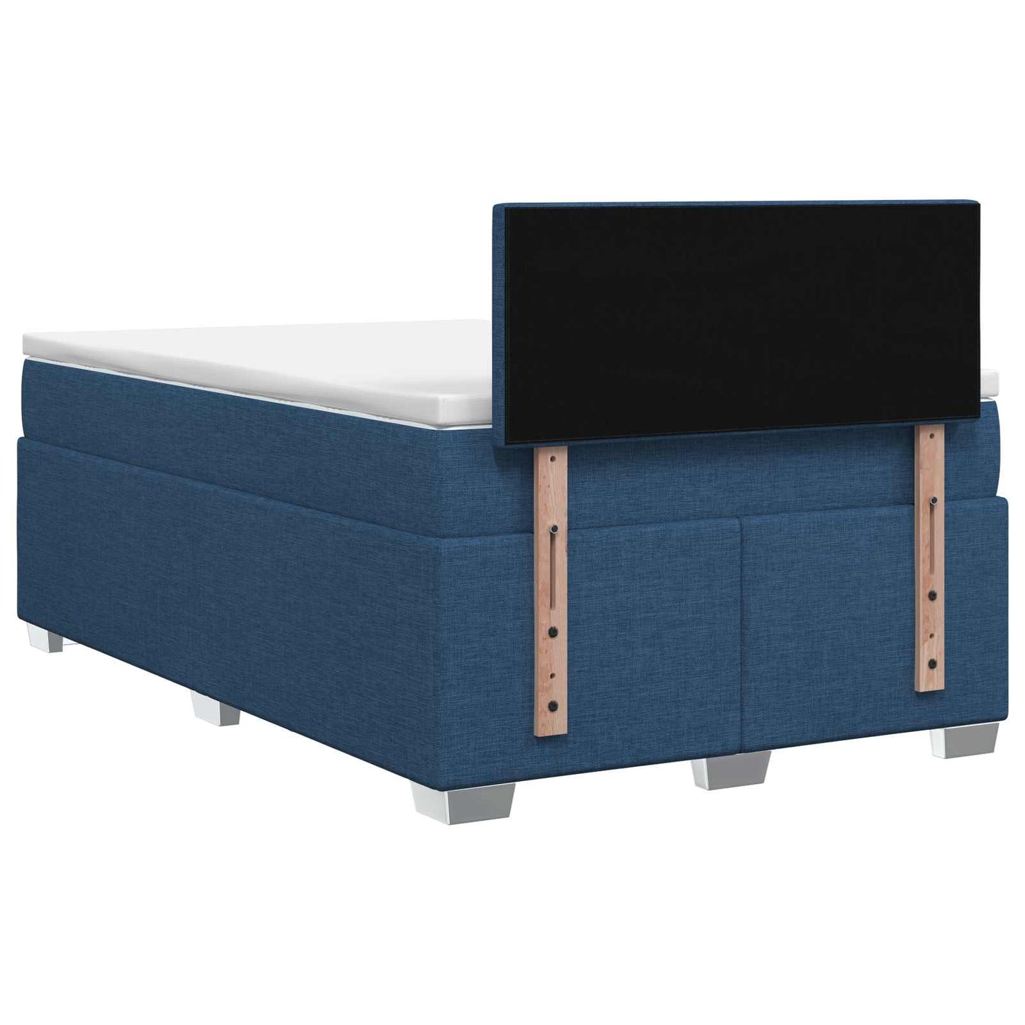 Boxspringbed met matras met hoofdeinde Blauw 120 x 190 cm Stof