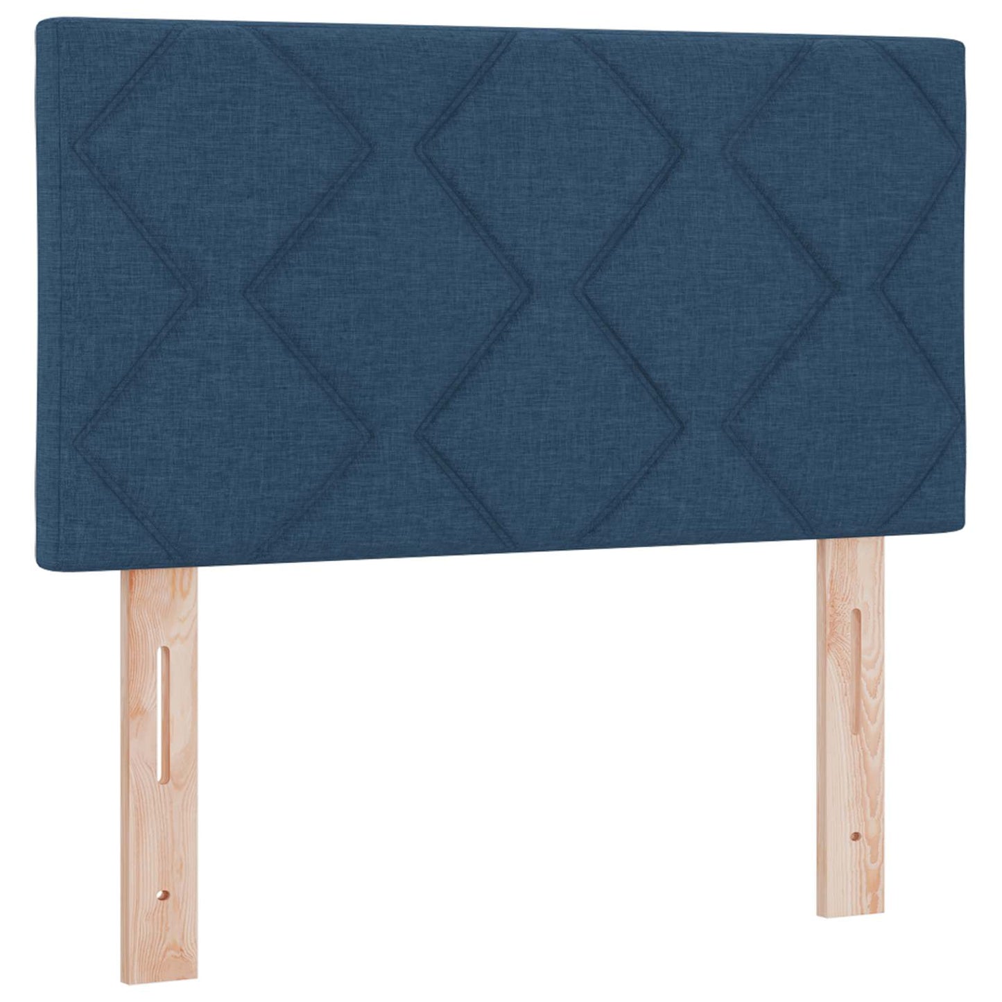 Boxspringbed met matras met hoofdeinde Blauw 120 x 200 cm Stof