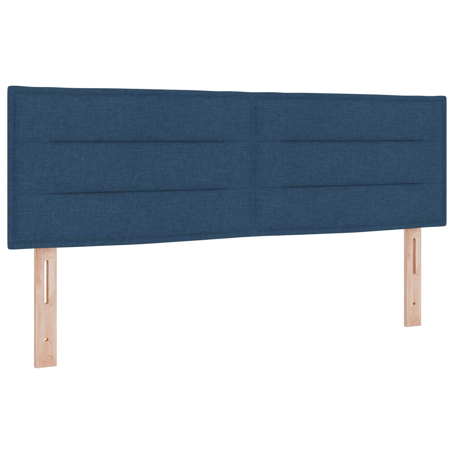 Boxspringbed met matras met hoofdeinde Blauw 140 x 190 cm Stof