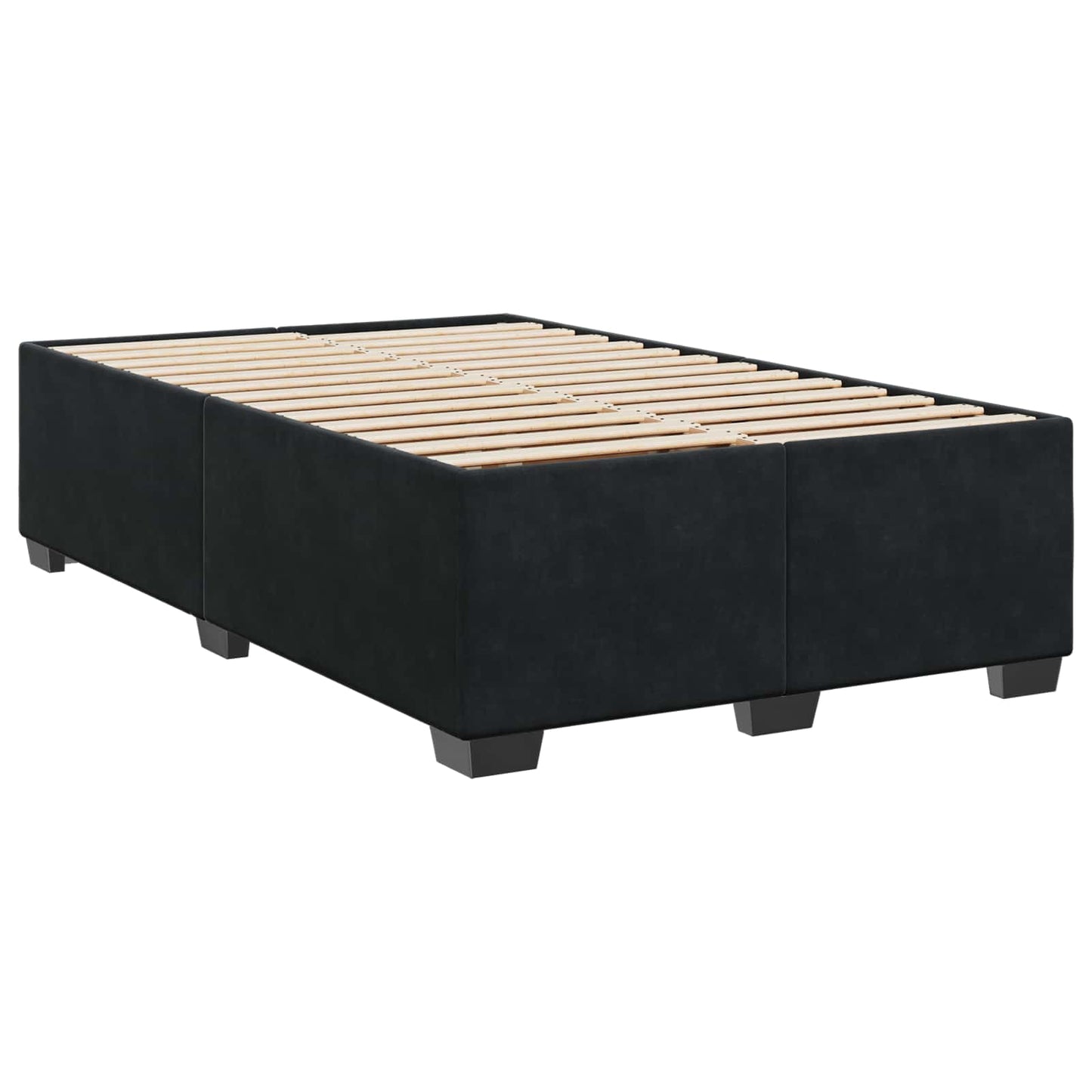 Boxspringbed met matras Zwart 120 x 200 cm Fluweel