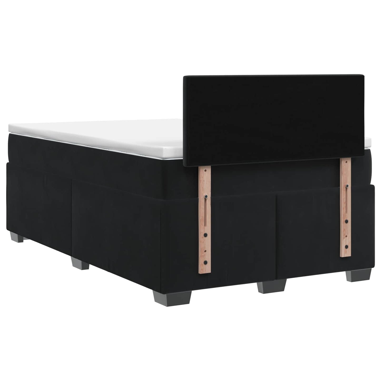 Boxspringbed met matras Zwart 120 x 200 cm Fluweel