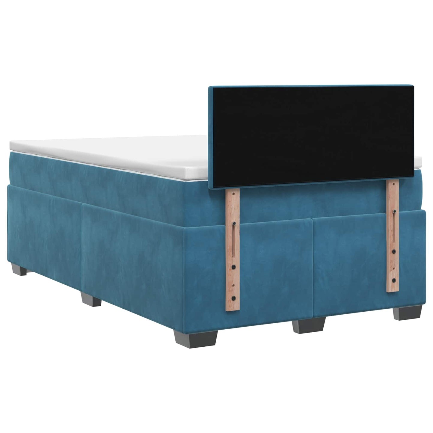 Boxspringbed met matras Donkerblauw 120 x 200 cm Fluweel