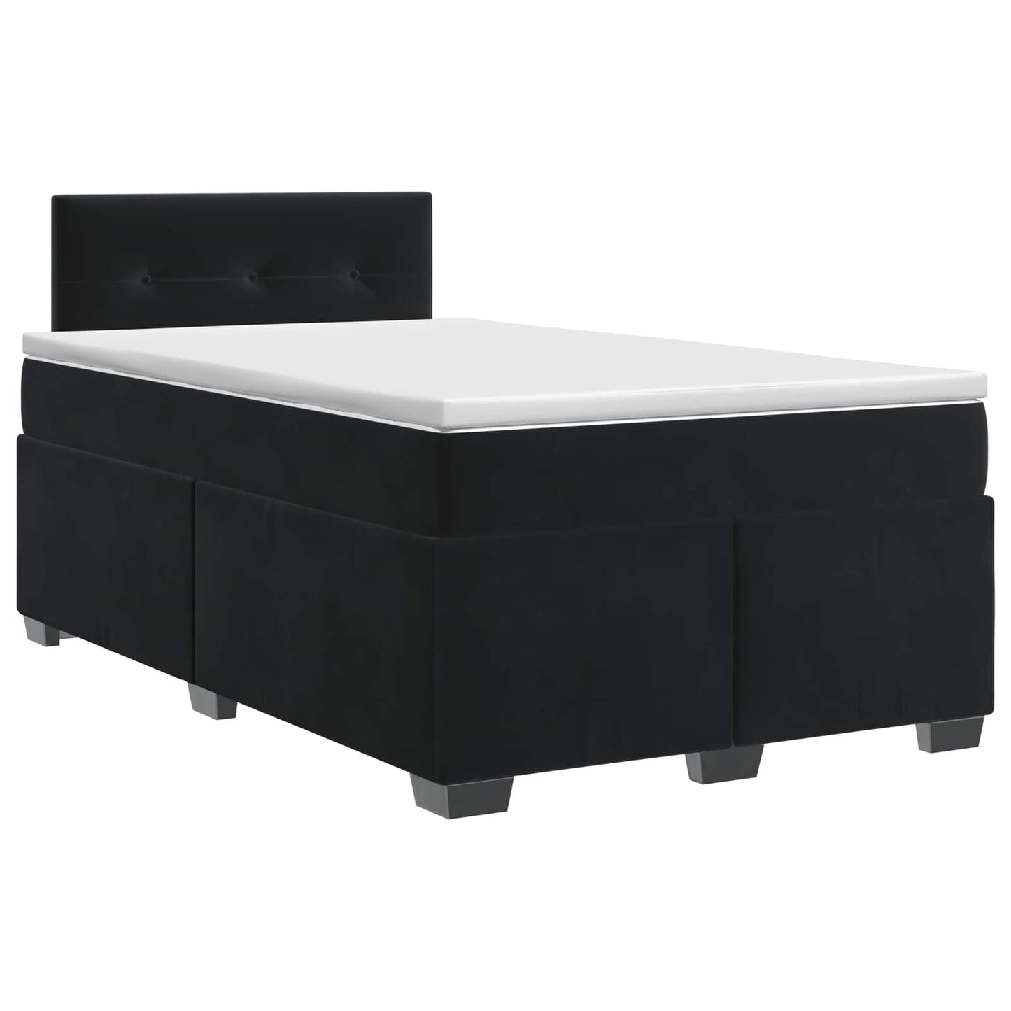 Boxspringbed met matras Zwart 120 x 200 cm Fluweel