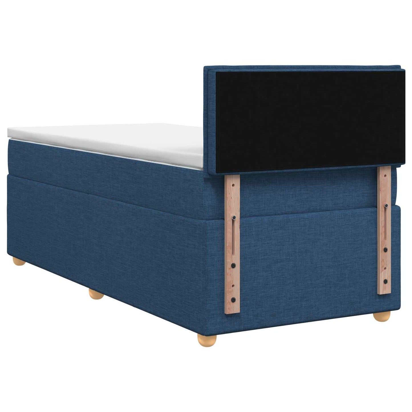 Boxspringbed met matras met hoofdeinde Blauw 90 x 200 cm Stof