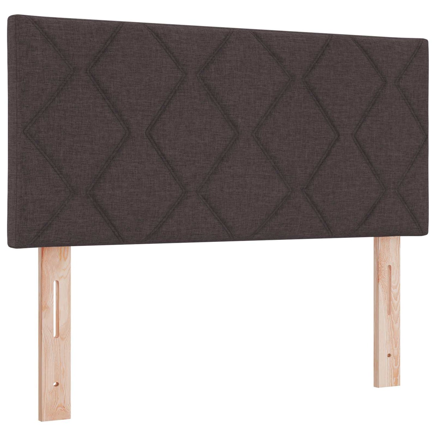 Boxspringbed met matras Donkerbruin 120 x 200 cm Stof
