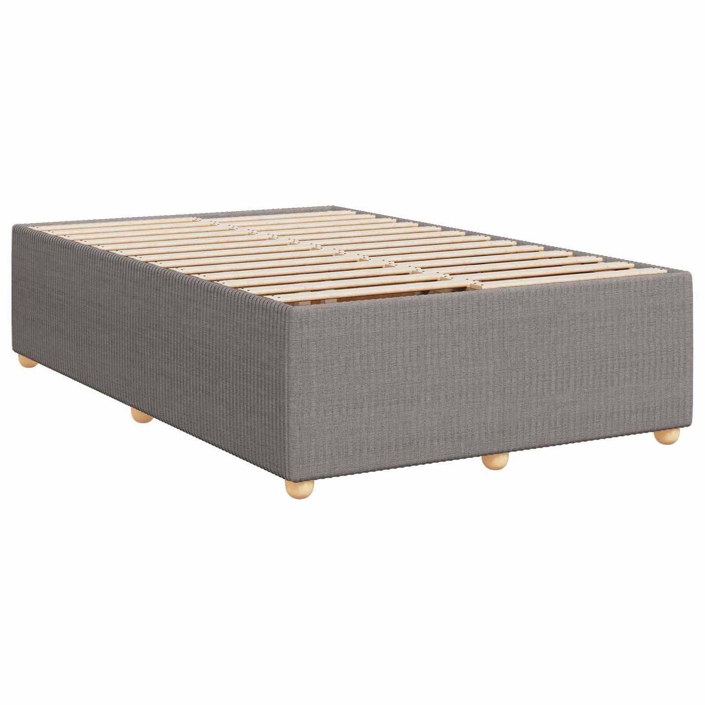 Boxspringbed met matras met hoofdeinde Taupe 120 x 200 cm Stof
