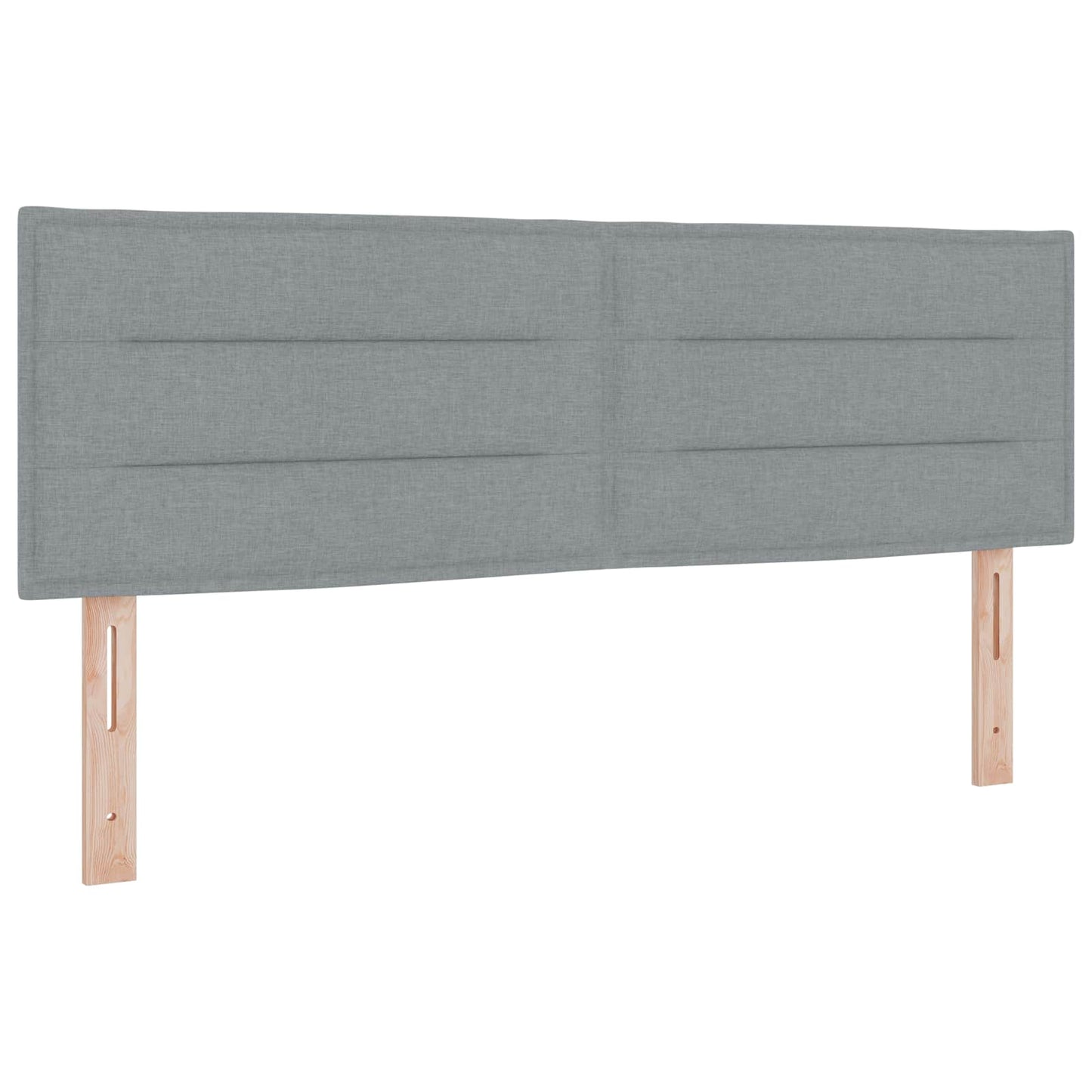 Boxspringbed met matras Lichtgrijs 140 x 200 cm Stof