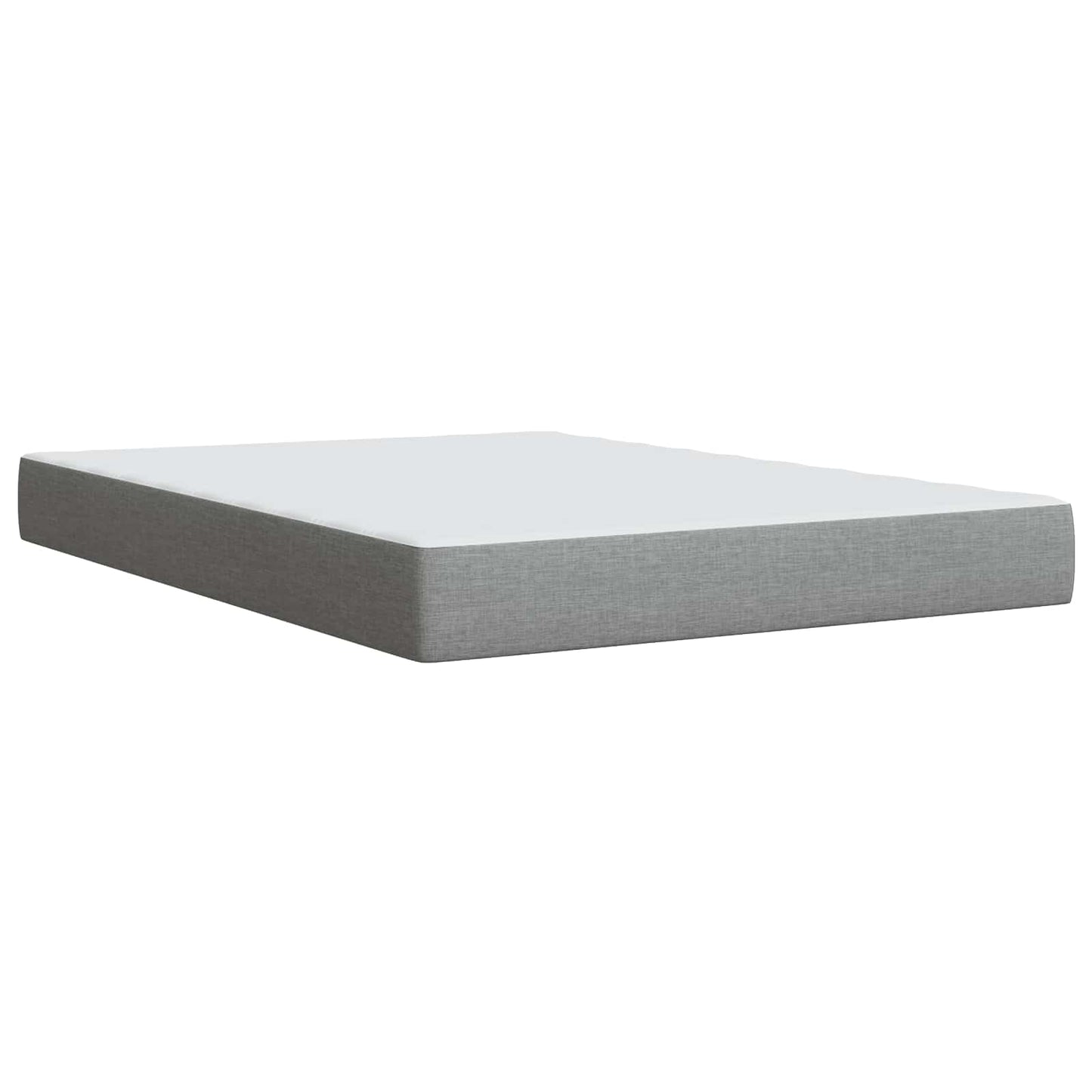 Boxspringbed met matras Lichtgrijs 140 x 200 cm Stof