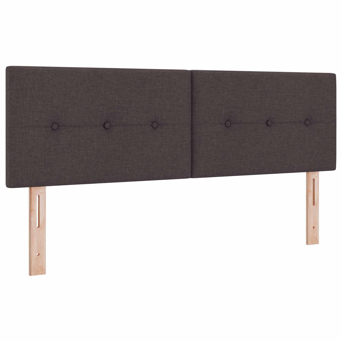 Boxspringbed met matras Donkerbruin 160 x 200 cm Stof