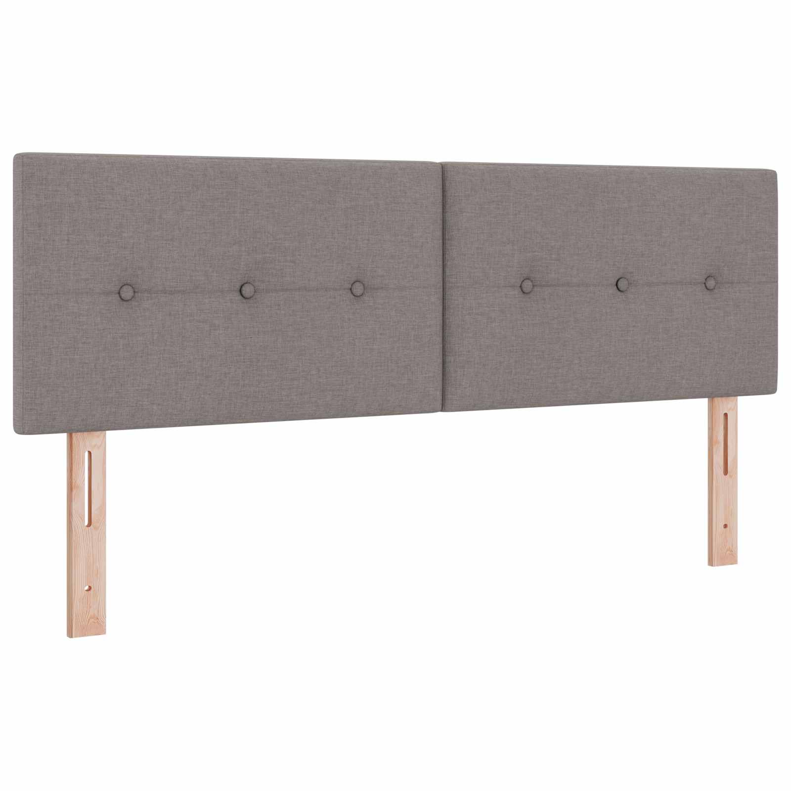 Boxspringbed met matras met hoofdeinde Taupe 160 x 200 cm Stof is nu te koop bij PeponiXL, paradijselijk wonen!