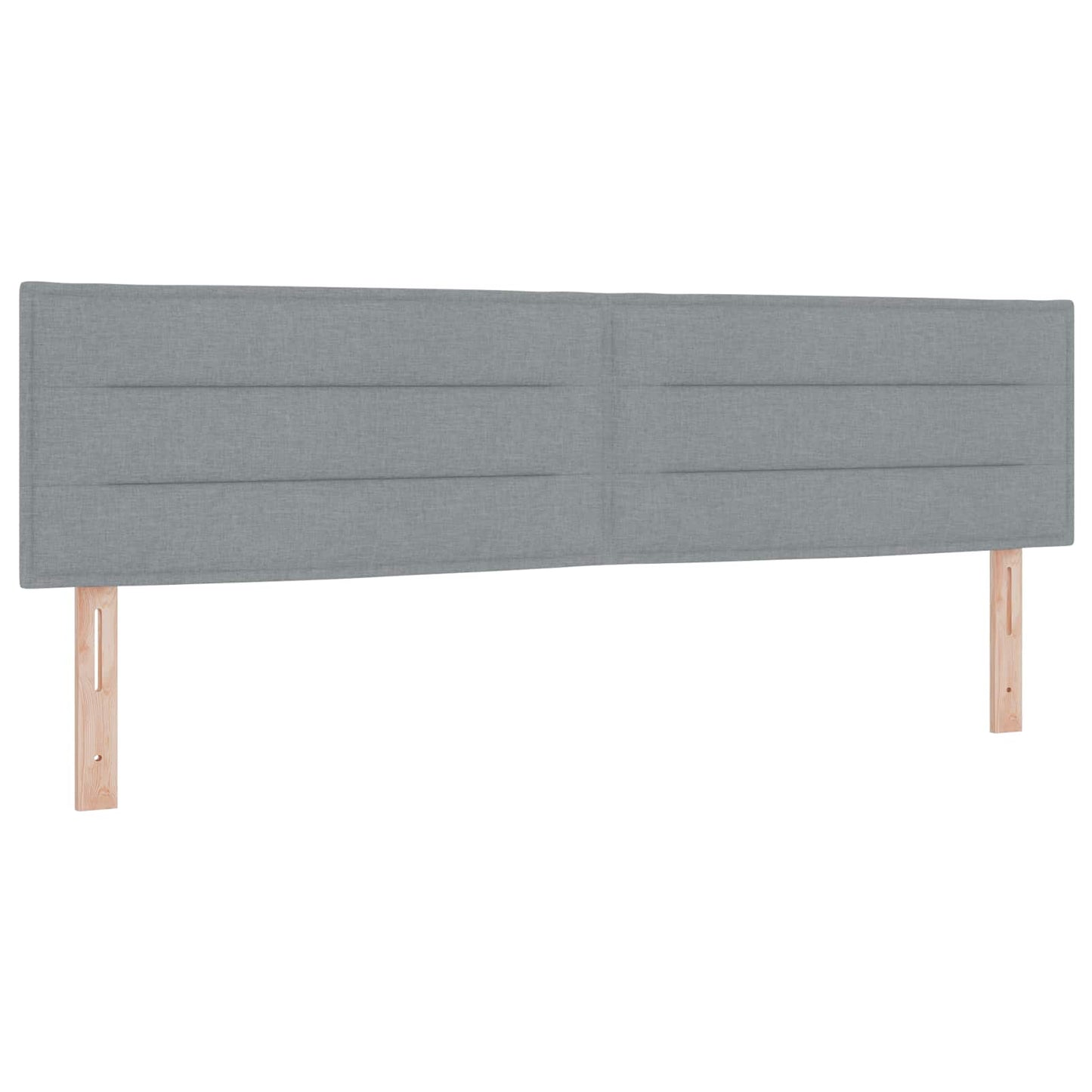 Boxspringbed met matras Lichtgrijs 180 x 200 cm Stof