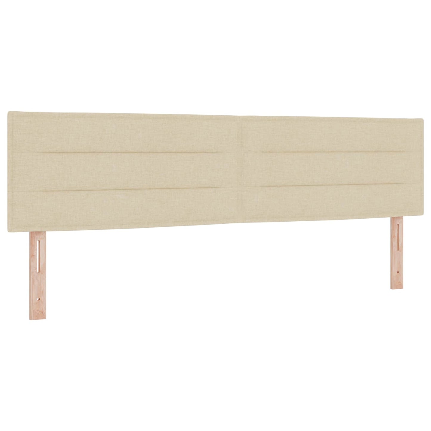Boxspringbed met matras Crèmekleurig 180 x 200 cm Stof