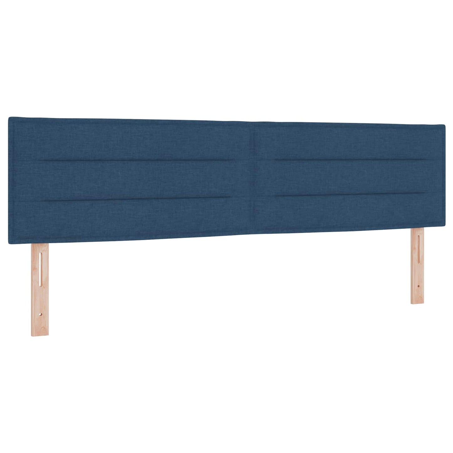 Boxspringbed met matras met hoofdeinde Blauw 180 x 200 cm Stof