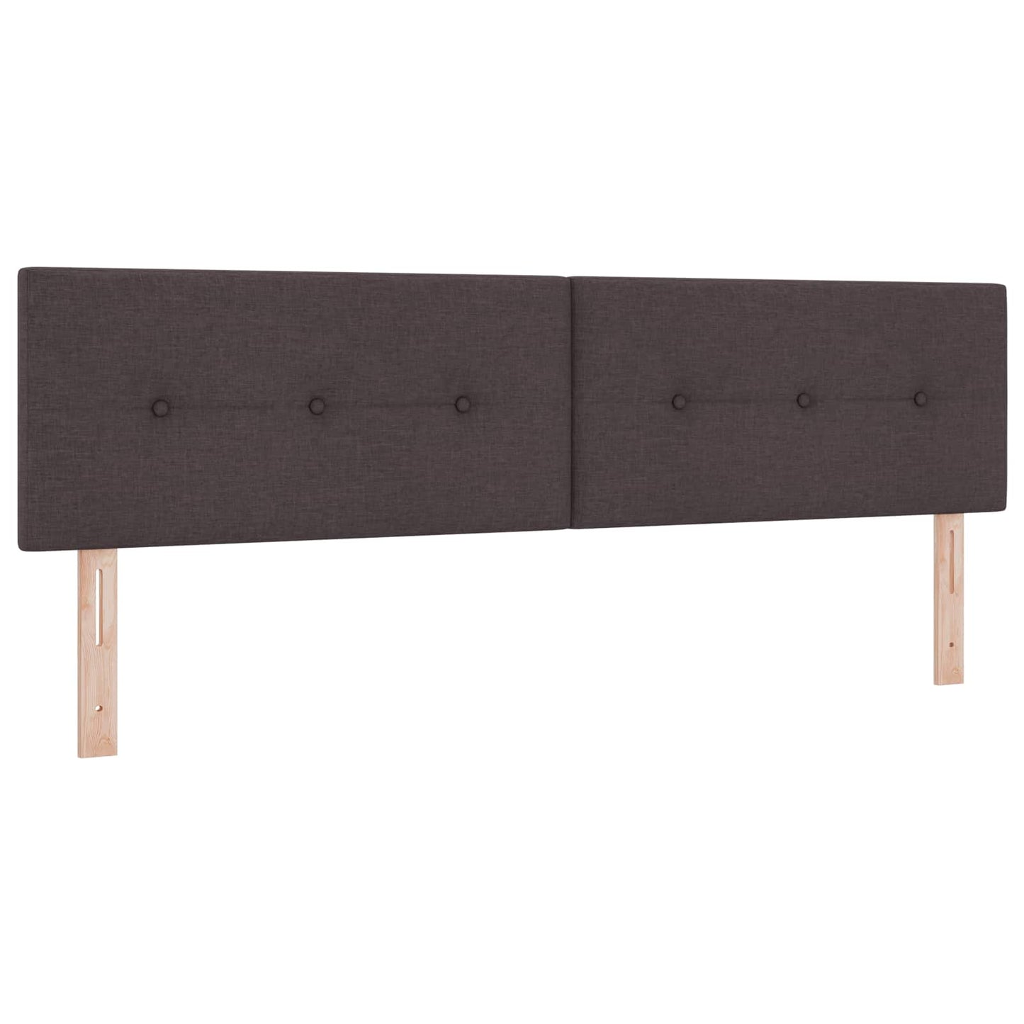 Boxspringbed met matras Donkerbruin 180 x 200 cm Stof