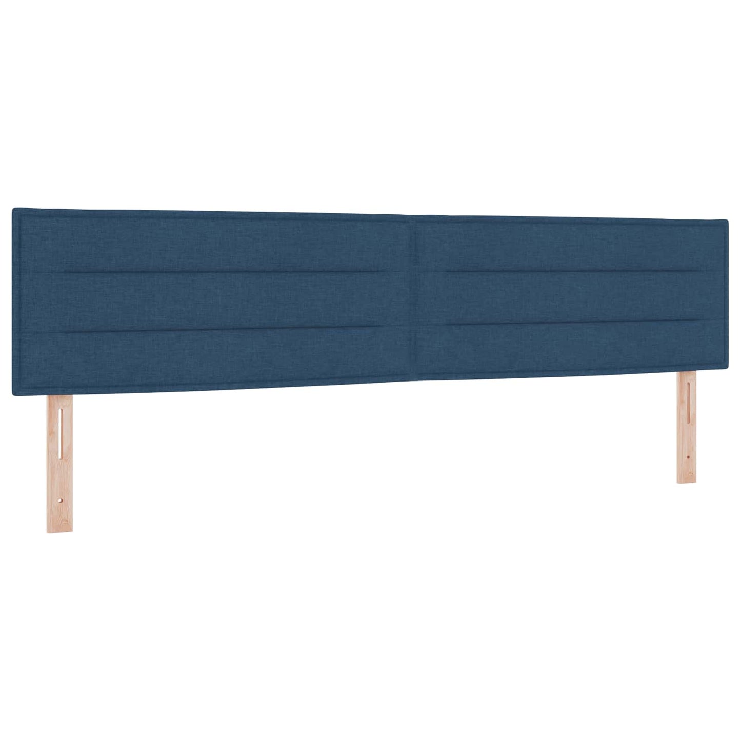 Boxspringbed met matras met hoofdeinde Blauw 200 x 200 cm Stof is nu te koop bij PeponiXL, paradijselijk wonen!