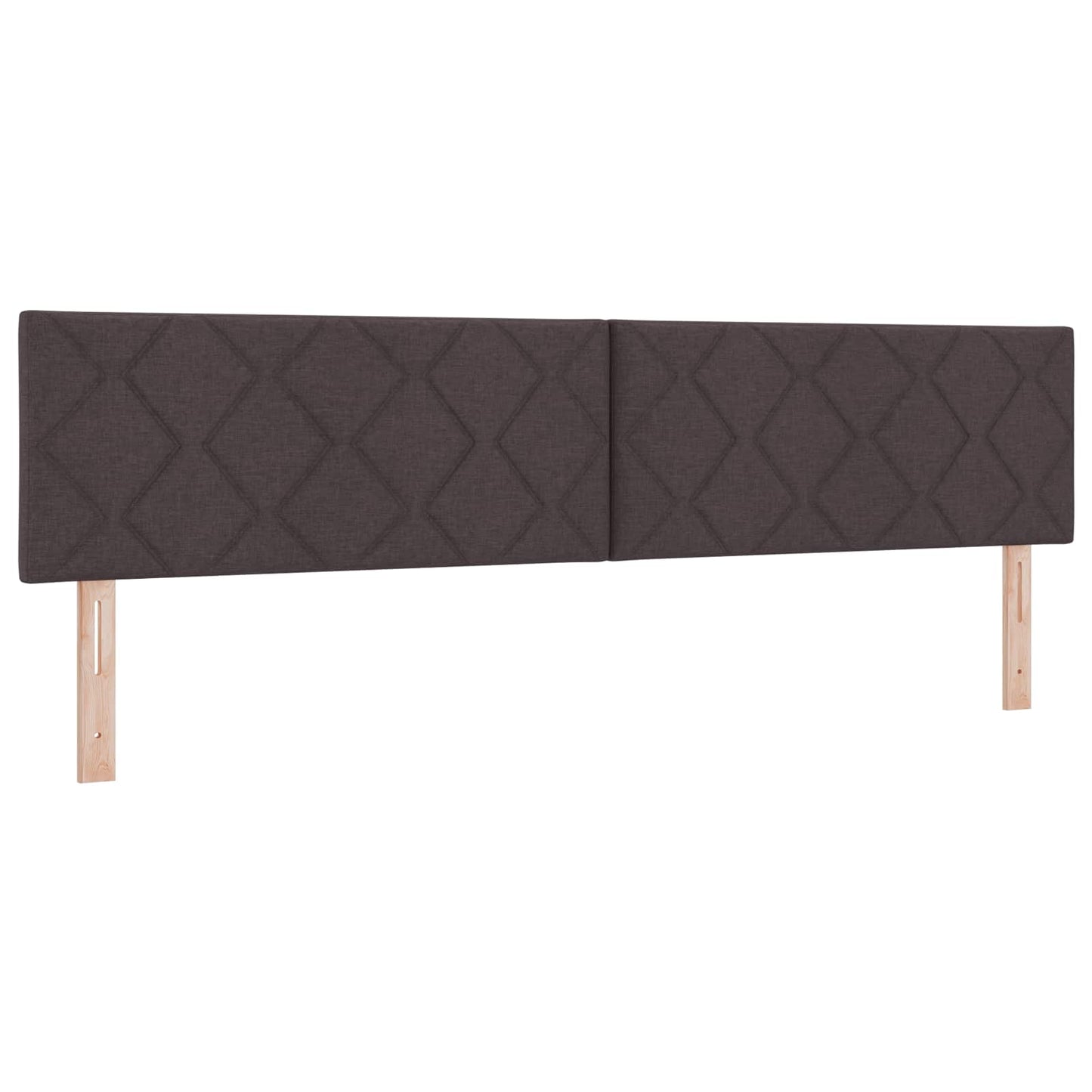 Boxspringbed met matras Donkerbruin 200 x 200 cm Stof
