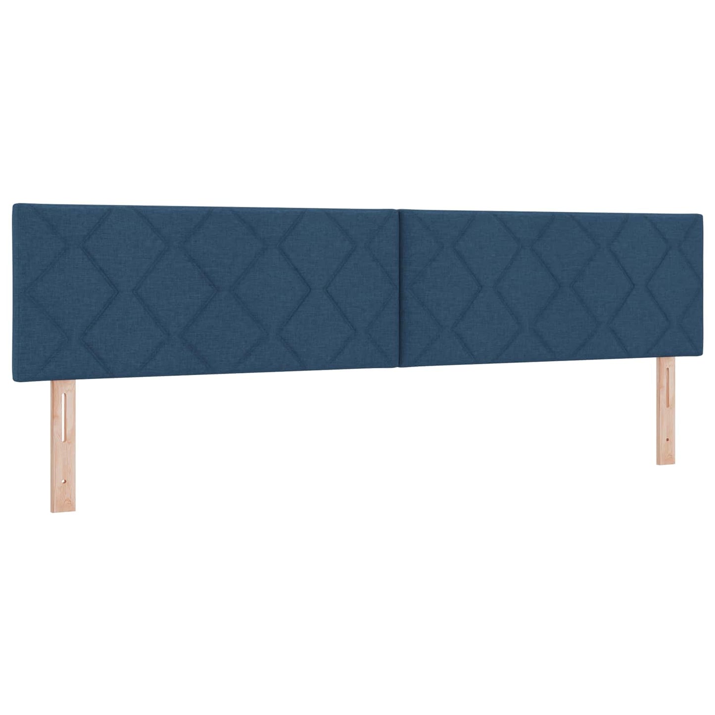 Boxspringbed met matras met hoofdeinde Blauw 200 x 200 cm Stof is nu te koop bij PeponiXL, paradijselijk wonen!