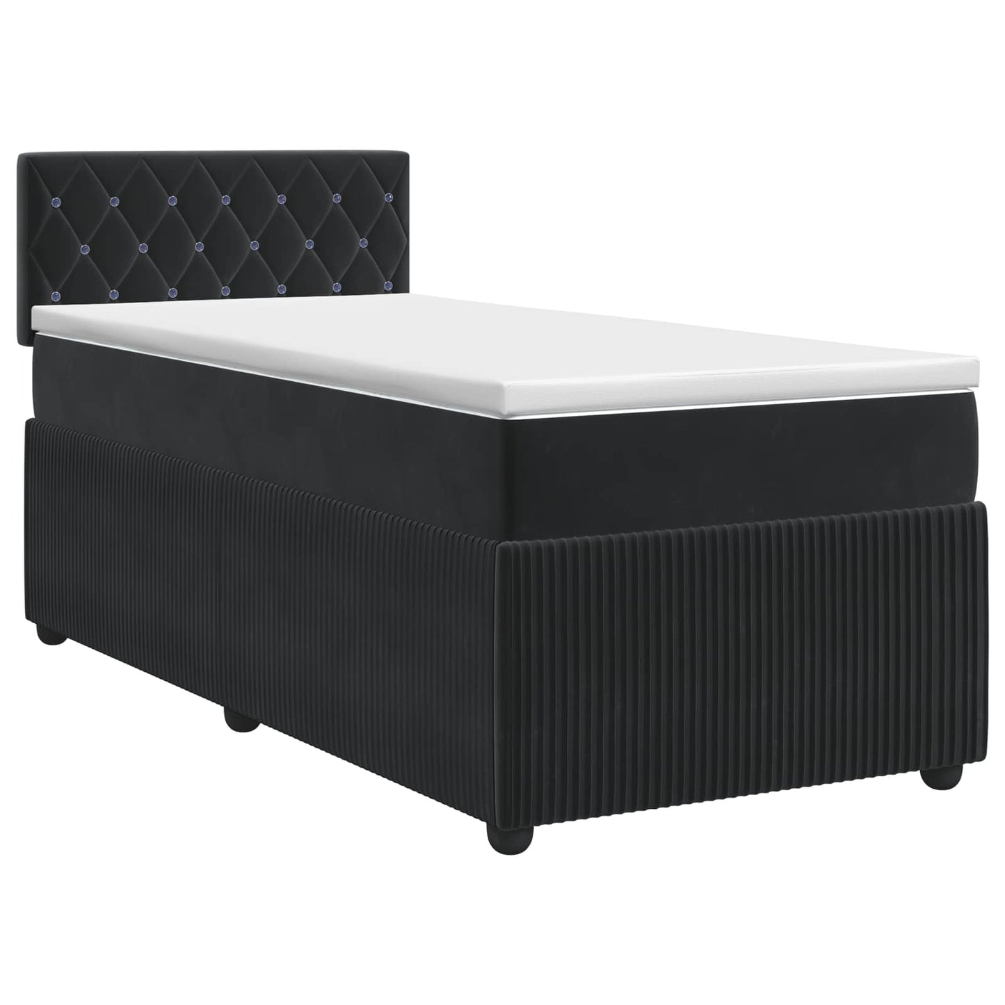 Boxspringbed met matras Zwart 80 x 200 cm Fluweel