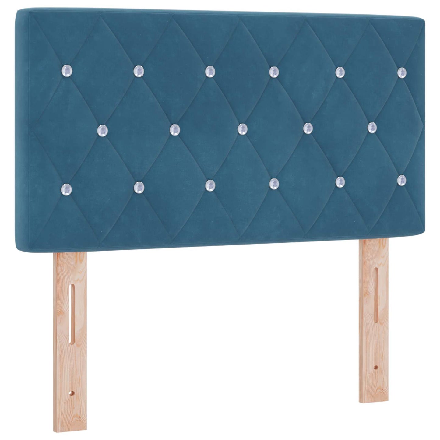 Boxspringbed met matras Donkerblauw 80 x 200 cm Fluweel