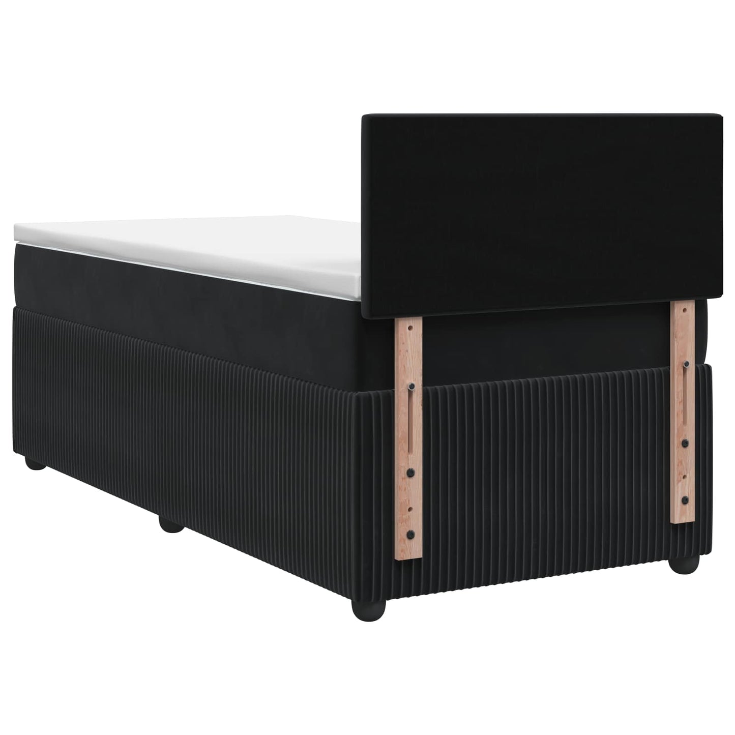 Boxspringbed met matras Zwart 80 x 200 cm Fluweel
