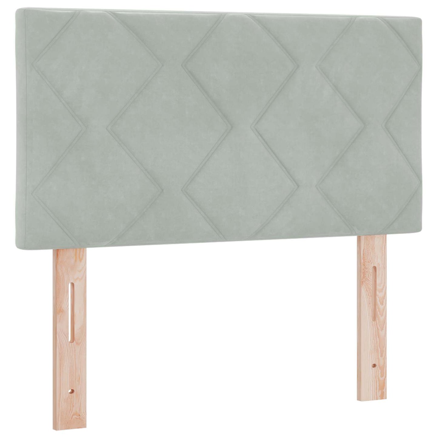 Boxspringbed met matras Lichtgrijs 80 x 200 cm Fluweel