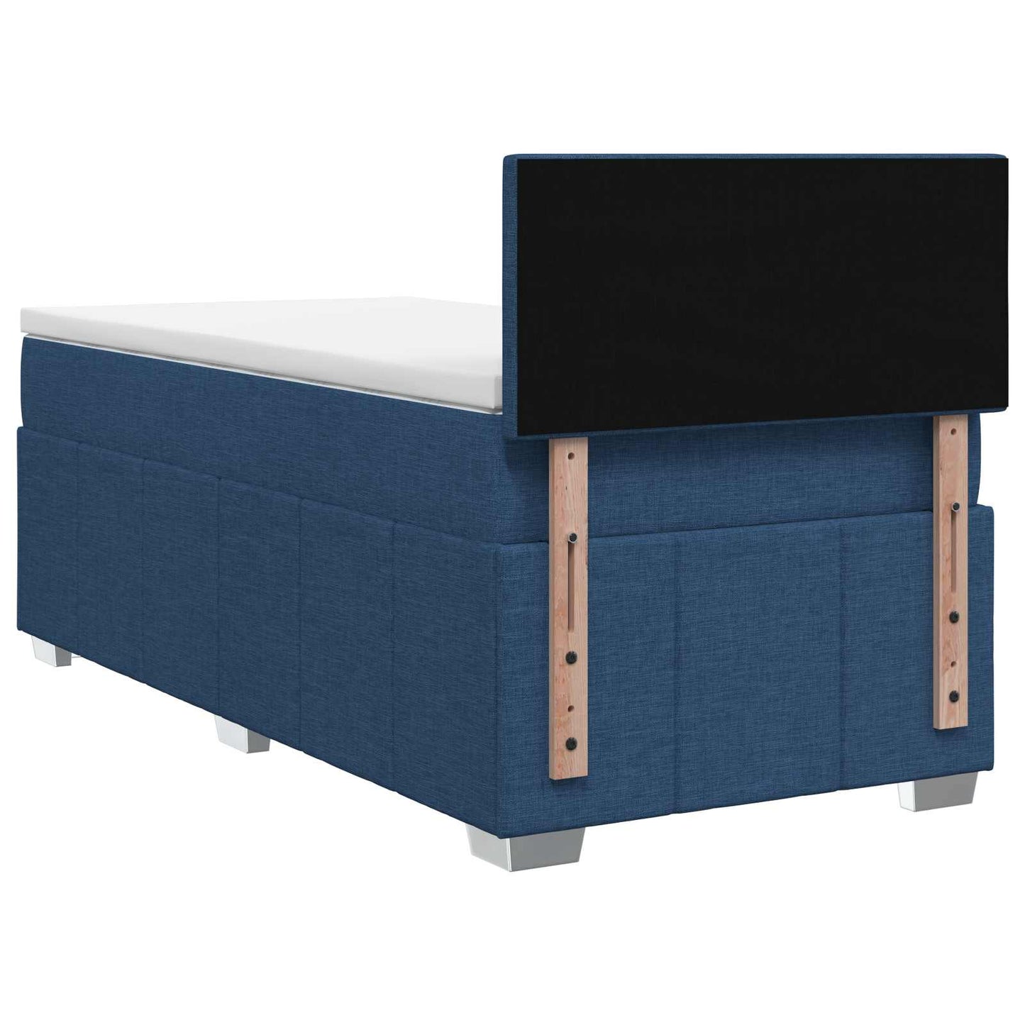 Boxspringbed met matras met hoofdeinde Blauw 90 x 200 cm Stof