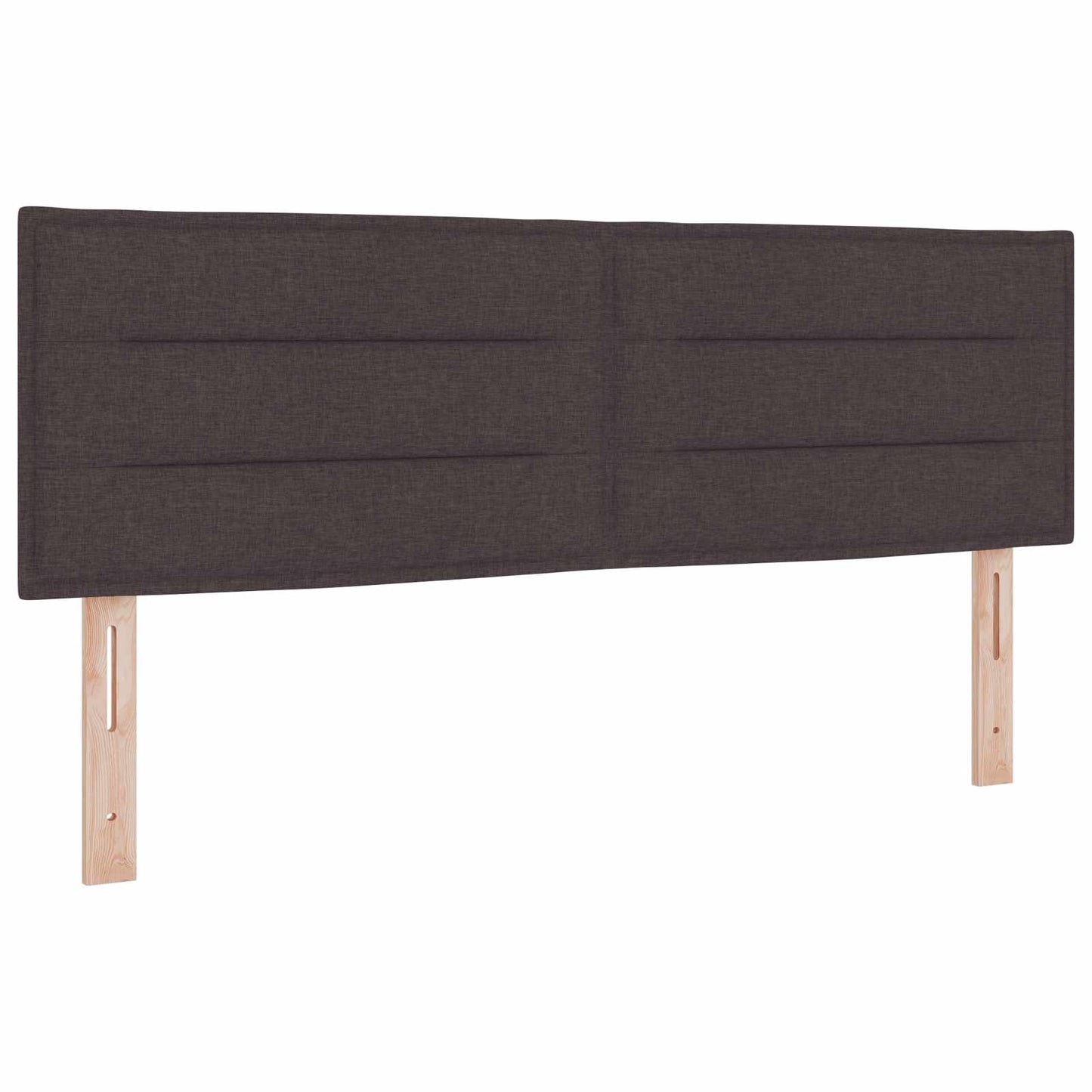 Boxspringbed met matras Donkerbruin 140 x 190 cm Stof