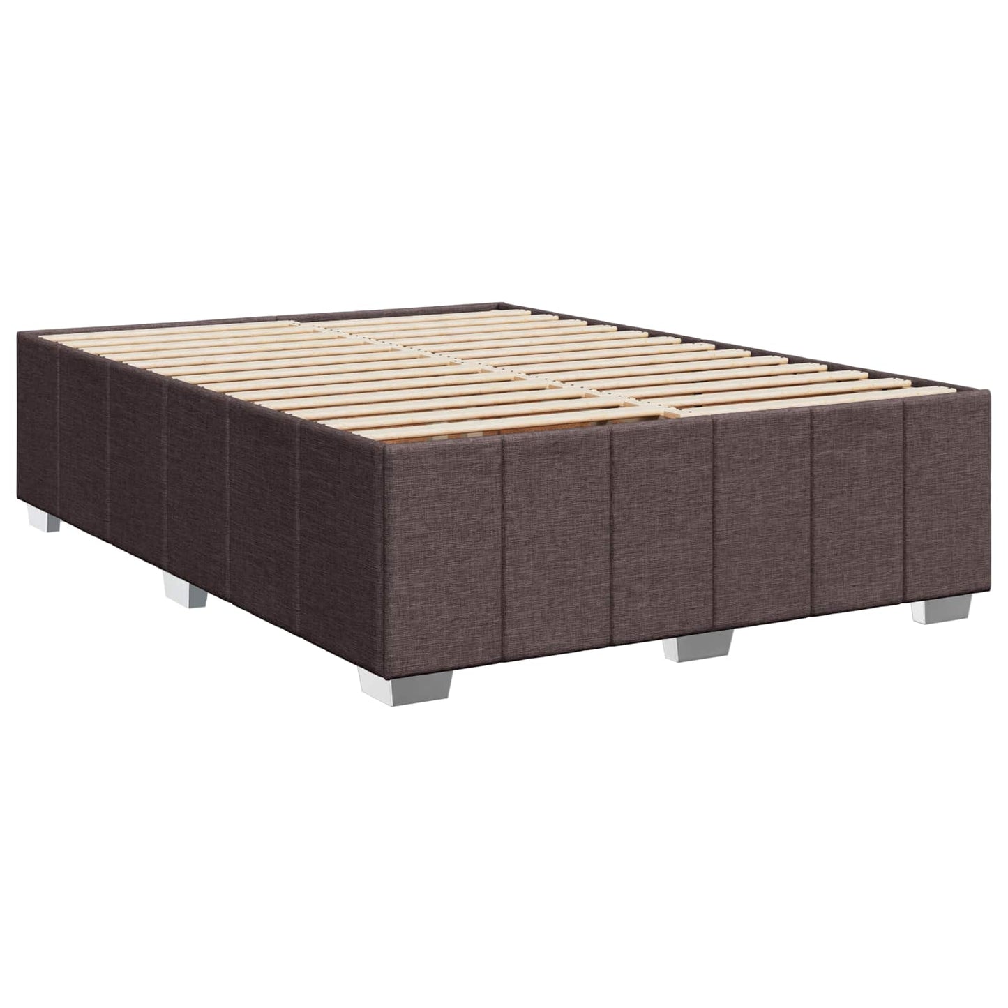 Boxspringbed met matras Donkerbruin 160 x 200 cm Stof is nu te koop bij PeponiXL, paradijselijk wonen!