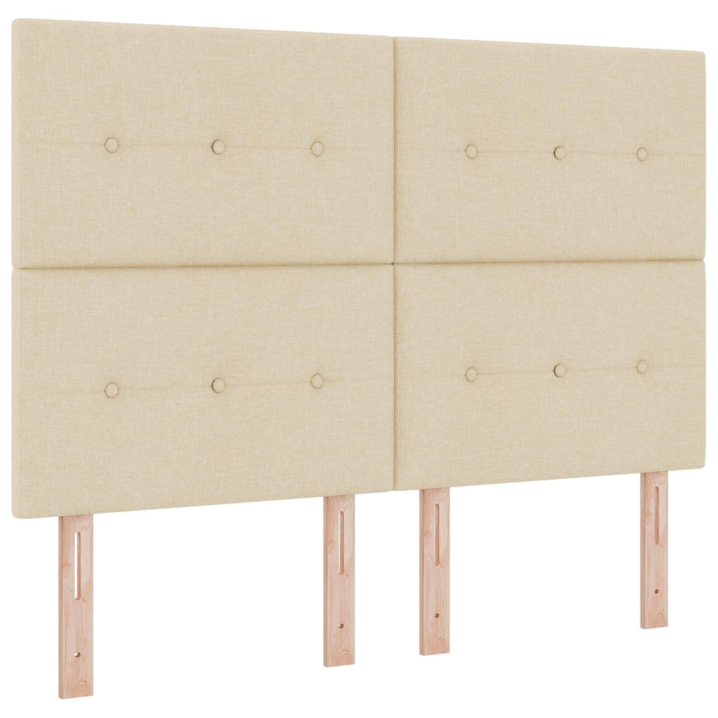 Boxspringbed met matras Crèmekleurig 160 x 200 cm Stof is nu te koop bij PeponiXL, paradijselijk wonen!