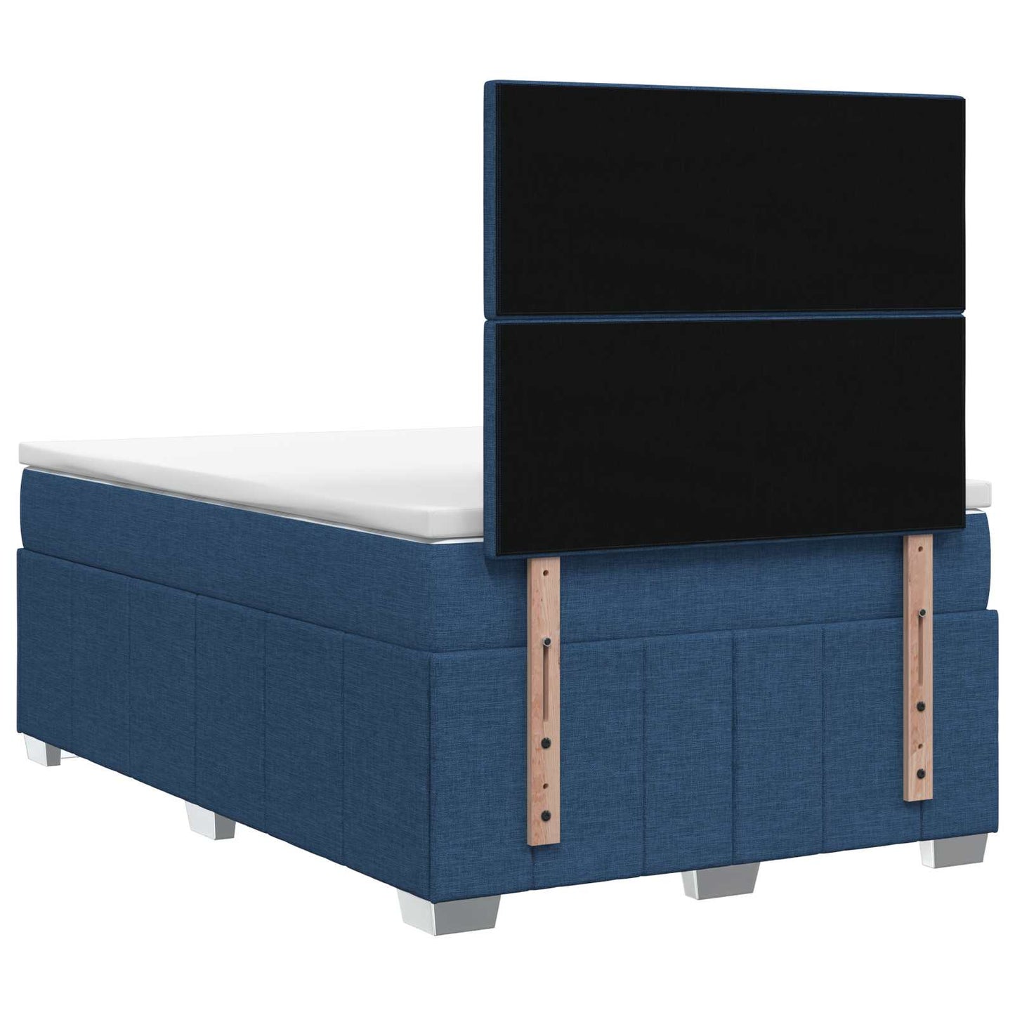 LED Boxspring Bed met Matras Blauw 120 x 190 cm Stof is nu te koop bij PeponiXL, paradijselijk wonen!