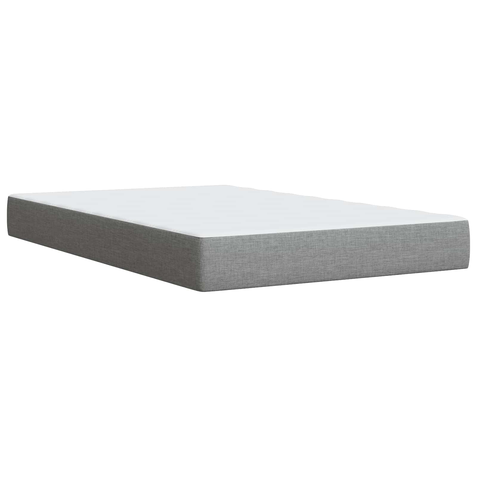 LED Boxspring Bed met Matras Lichtgrijs 120 x 190 cm Stof is nu te koop bij PeponiXL, paradijselijk wonen!