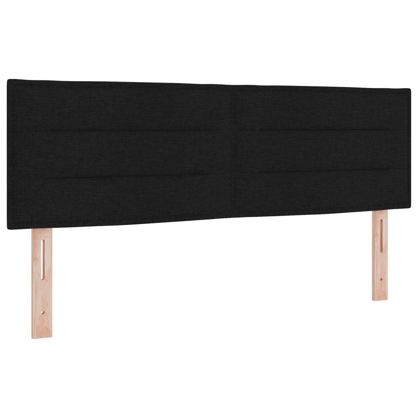 Ottoman bed met matras met hoofdeinde Zwart 140 x 200 cm Stof