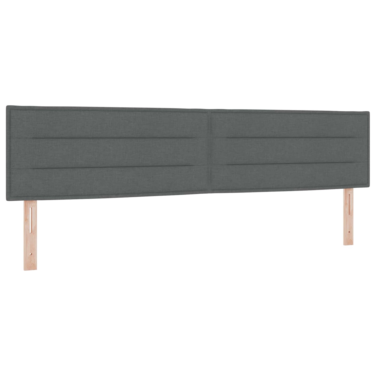 Ottoman bed met matras Donkergrijs 200 x 200 cm Stof