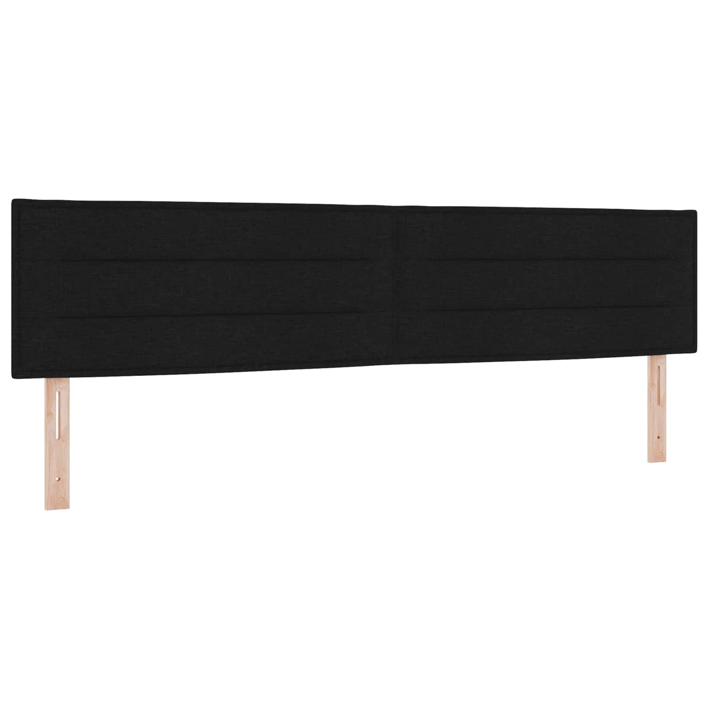 Ottoman bed met matras met hoofdeinde Zwart 200 x 200 cm Stof
