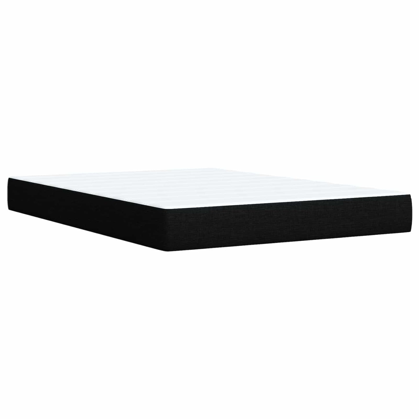 Ottoman bed met matras met hoofdeinde Zwart 140 x 200 cm Stof