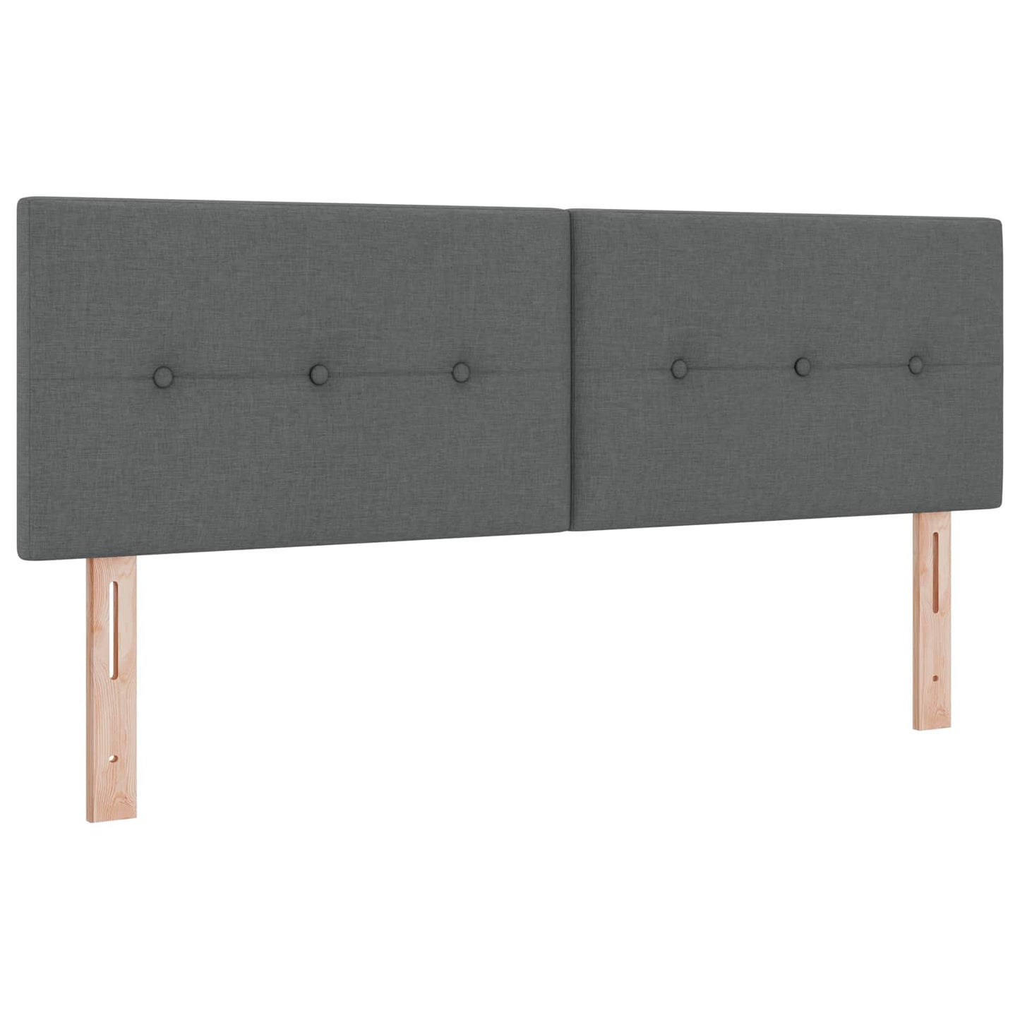 Ottoman bed met matras Donkergrijs 160 x 200 cm Stof