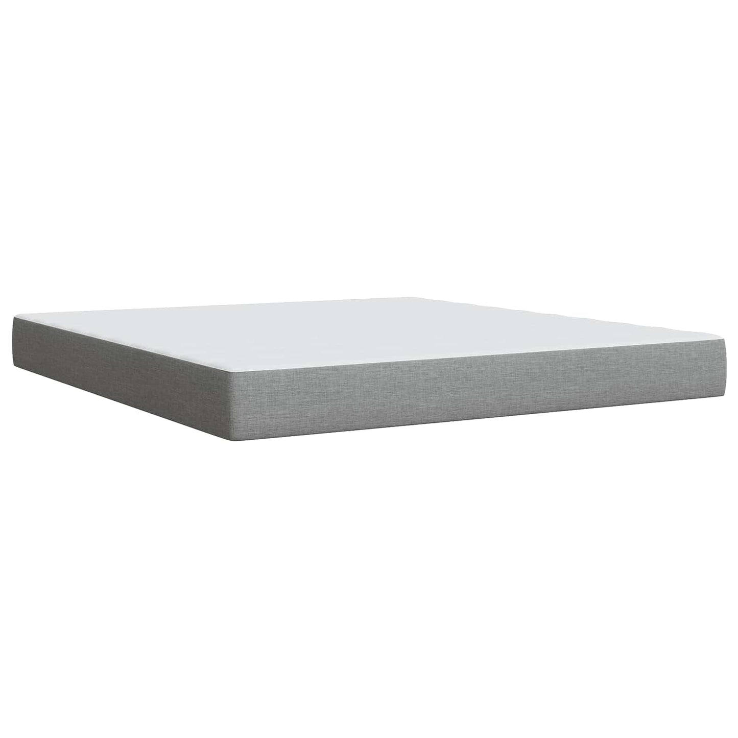 Ottoman bed met matras Lichtgrijs 180 x 200 cm Stof