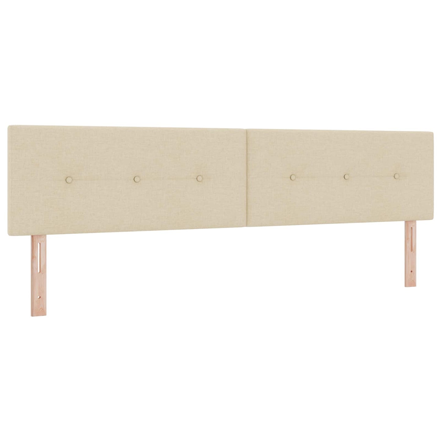 Ottoman bed met matras Crèmekleurig 200 x 200 cm Stof